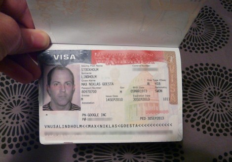 The visa!